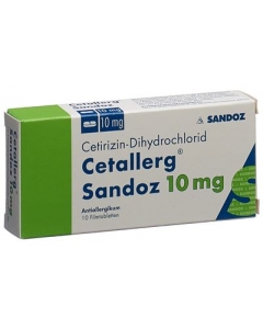 Cetallerg Sandoz 10 Filmtabletten à 10 mg