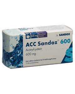 ACC Sandoz 600 Brombeer-Aroma 10 Brausetabletten à 600 mg