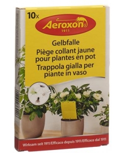 Aeroxon Gelbfalle für Topfpflanzen 10 Stk