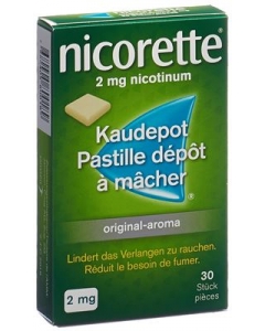 nicorette 2 mg original-aroma Kaudepot 30 Stück